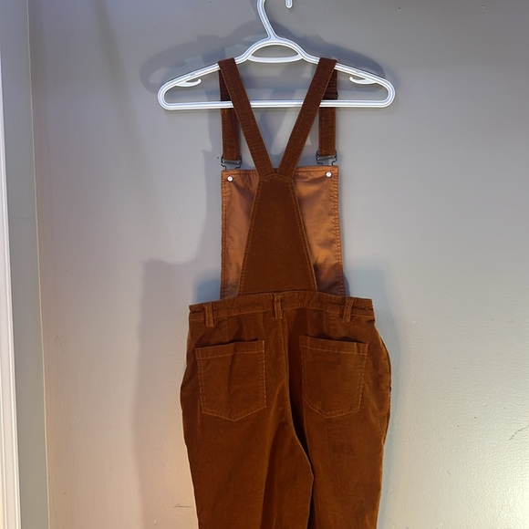 ModCloth Fall Potluck Corduroy Overalls Vintage size small brown - Picture 5 of 12